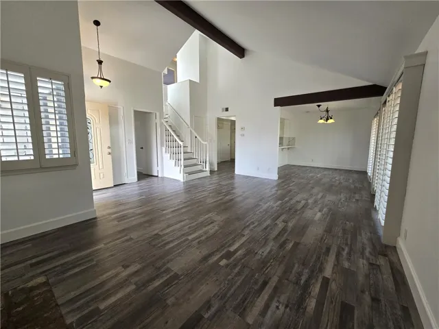 Spacious first floor has an open floor plan easy for entertaining.