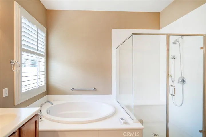 TUB AND SEPARATE SHOWER