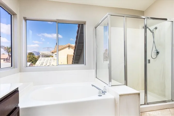 Primary Bath with so much light