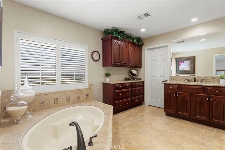 Primary attached bathroom