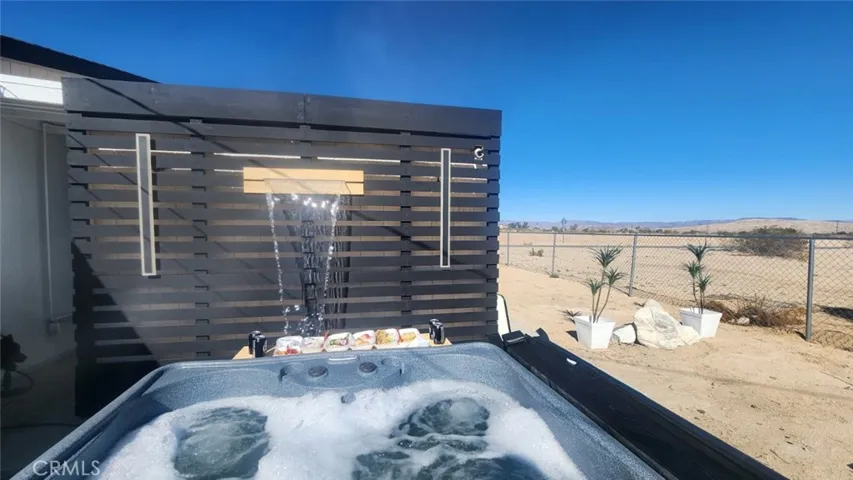Spa with water feature