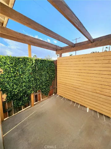 Primary suite private patio area