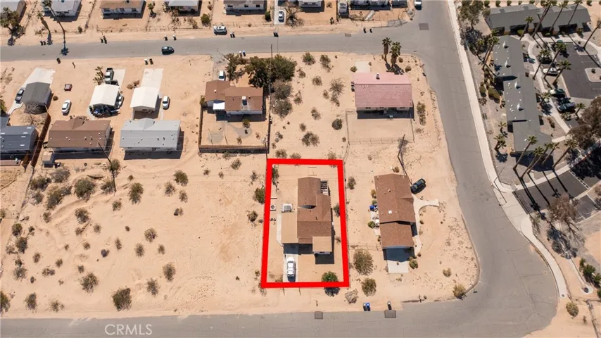 Aerial.  Lot lines are approximate.