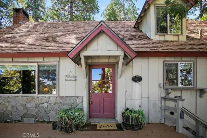 You have arrived at 137 A Ln - check out that cool stone siding!