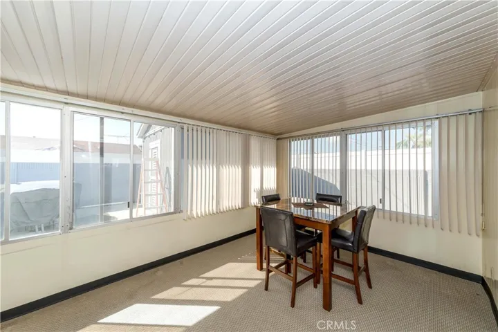 Covered and enclosed  
             Patio
