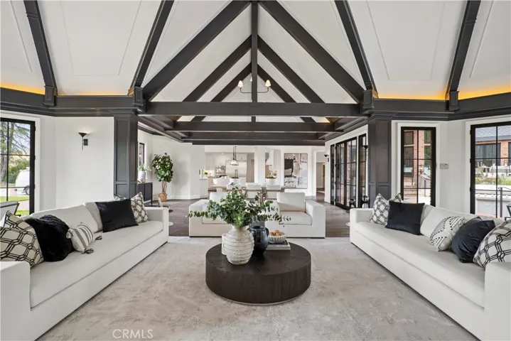 Family Room with courtyard and mountain views