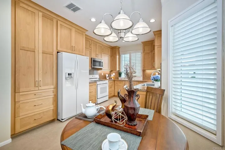 Remodeled with new cabinets that have pulls outs and soft close, quartz counter tops, gas cooking