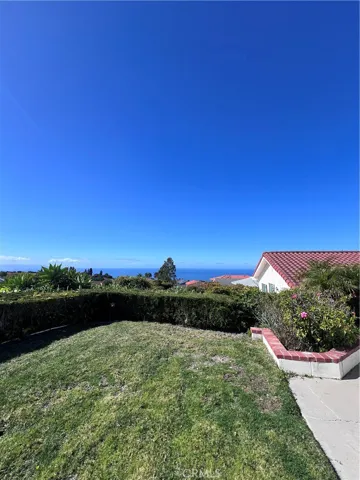 Backyard with ocean view