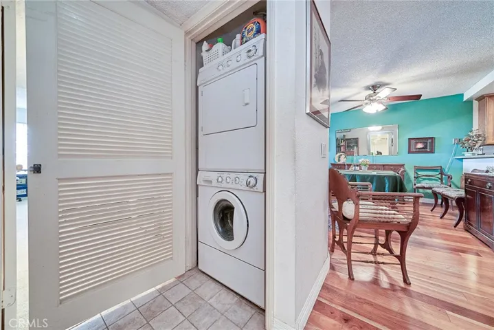 Laundry in your home? What a luxurious feature in a seaside city condo and the machines are included in the sale as well.