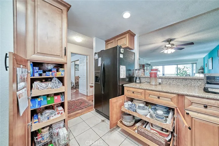 pull out shelving in the pantry is a BONUS