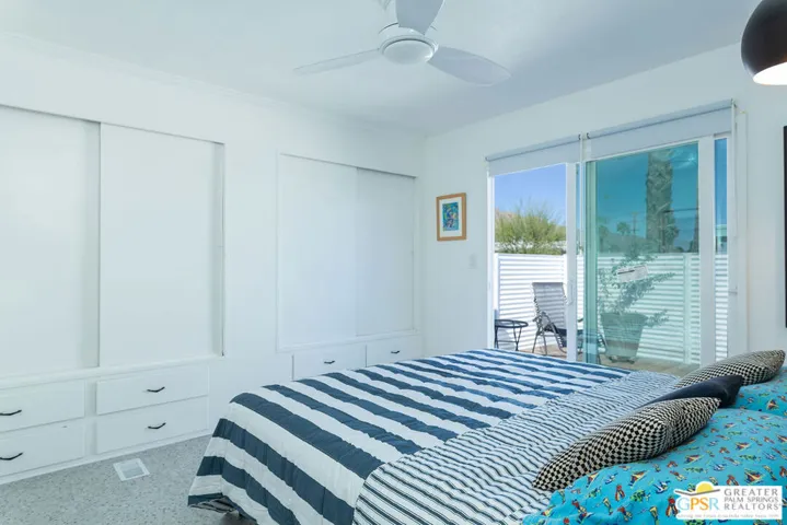 Bedroom toward closets