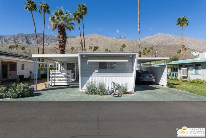 front view with carport