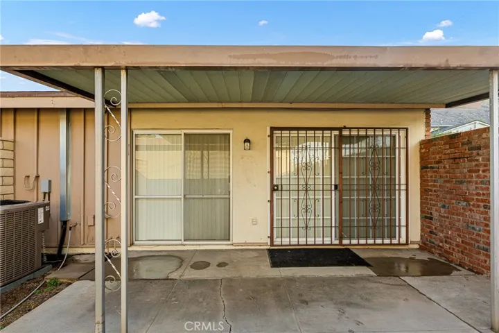 Enclosed back patio