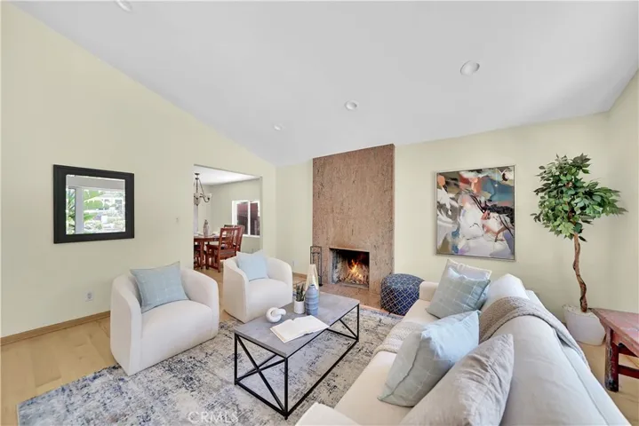 Fireplace in living room