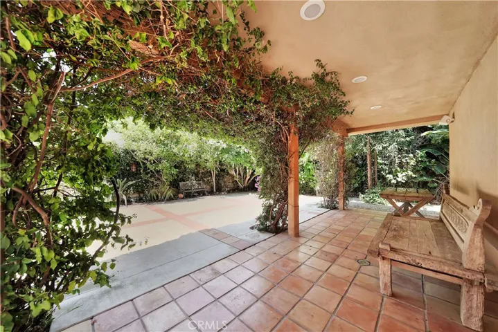 Veranda off garage