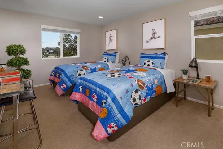 Secondary bedroom in Model home plan 2