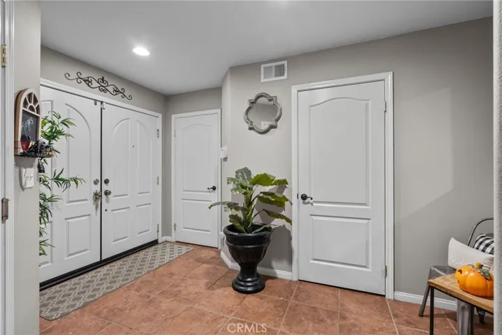 Front Door Entry w/ guest bathroom