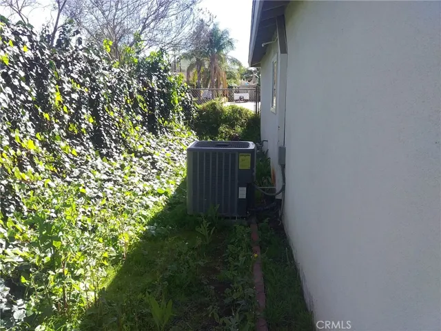 east side yard central a/c