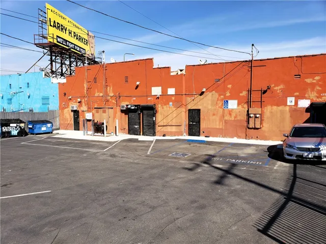 Rear Parking Area for the entire Store Front Complex