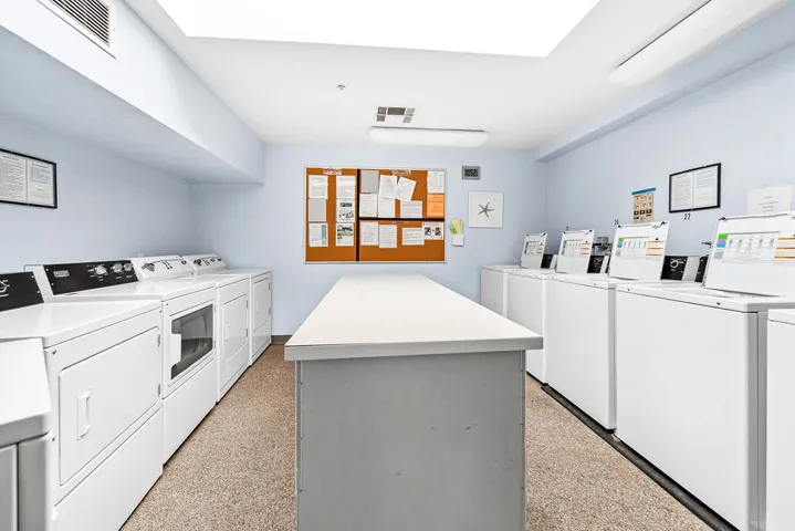 Community laundry- each floor has their own