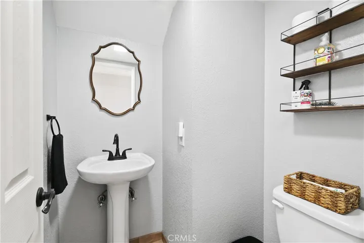 Half bath downstairs.