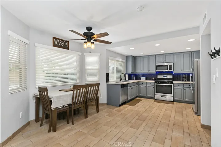 Large kitchen area.