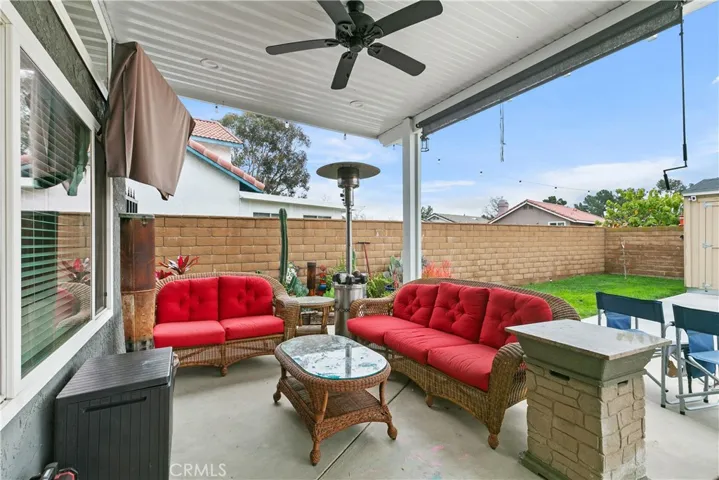 You can enjoy this patio year round with family and friends.