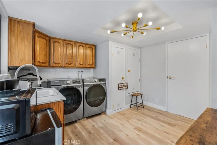 Laundry room/kitchenette has exterior access.