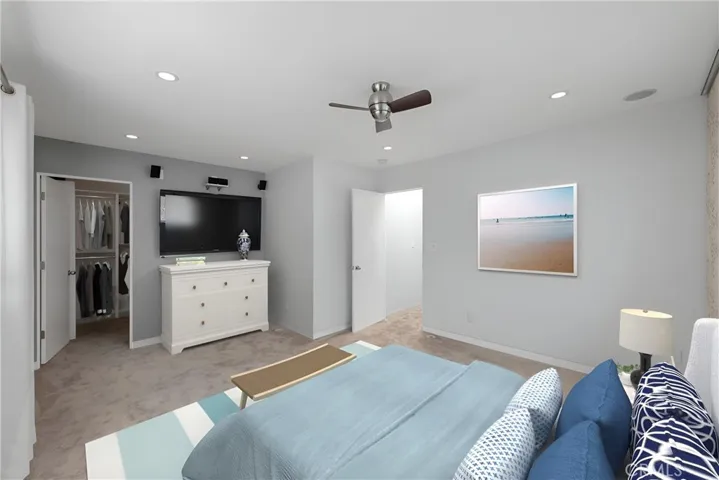 South Bedroom with Walk-In Closet *Virtually Staged Photo
