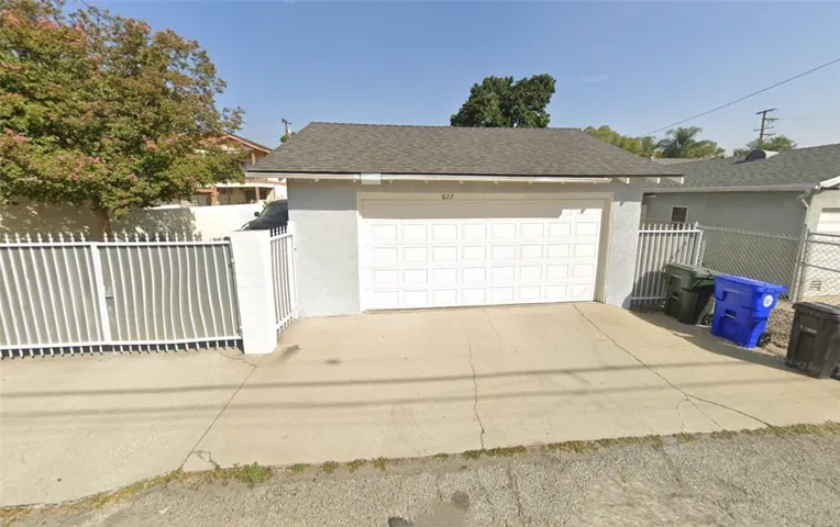 Alley View with 2 detached car garage