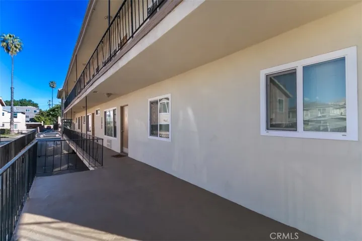 Walkway from rear of building