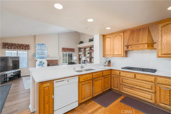 Kitchen open to Family Room