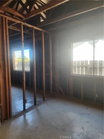 Side view from bedroom closest to garage