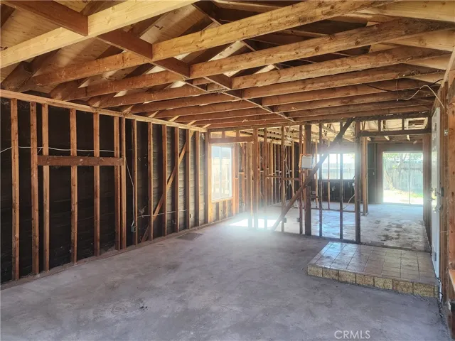 Corner view of living room