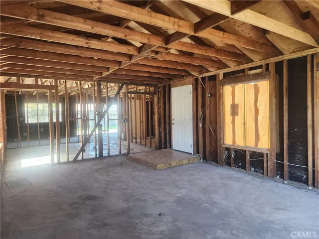 Side view of living room