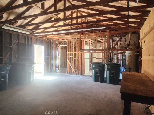 Corner view of garage