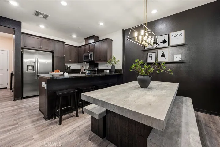 Dining area and counter seating.