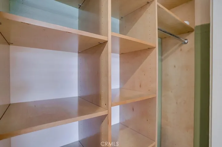 Closet organizer in second bedroom
