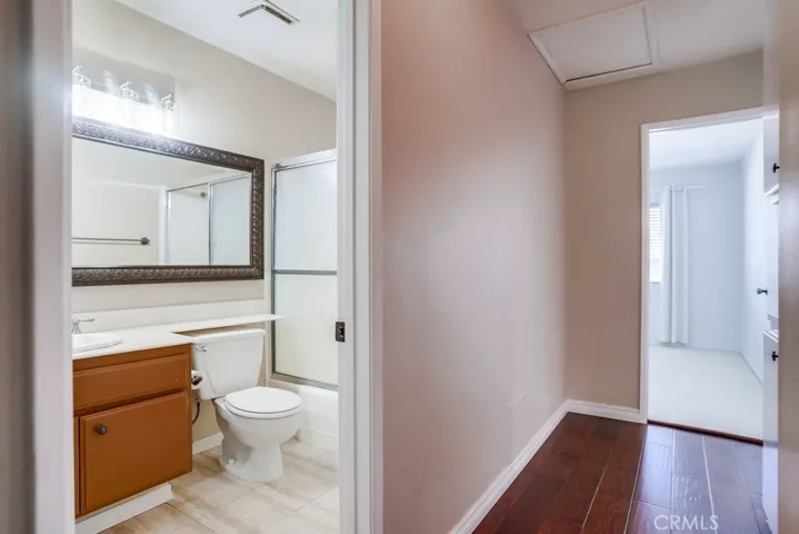 Upstairs hallway and full bath