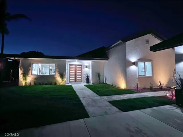 Attractive low voltages landscape and walk way lighting.