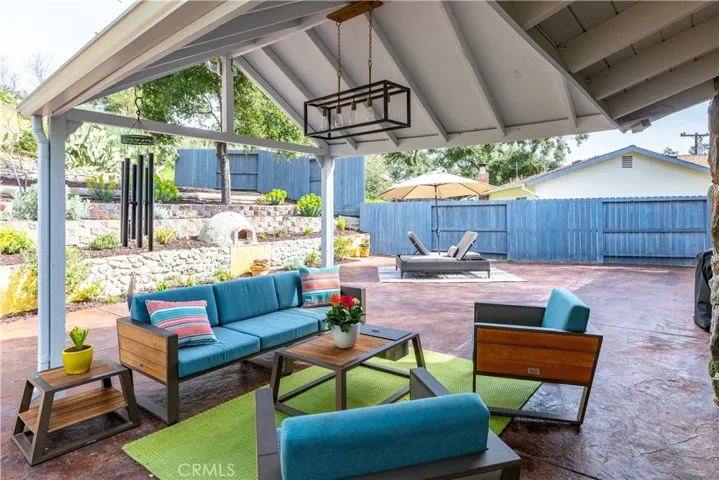 Covered patio.
