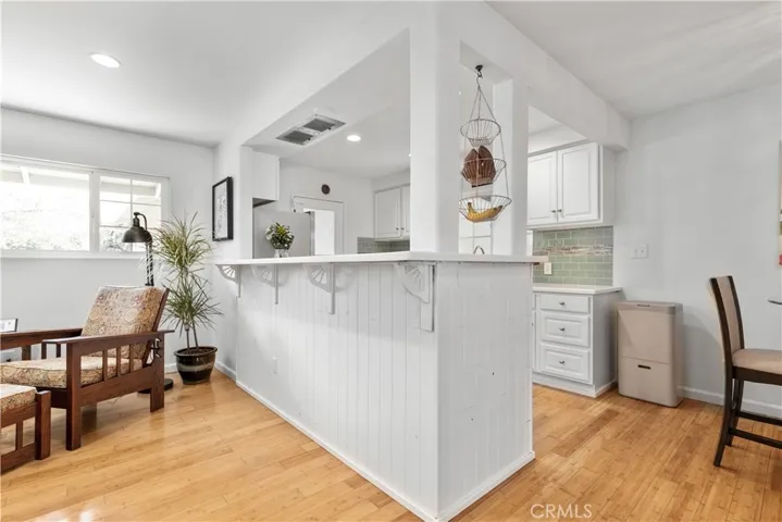 Fresh interior living room and kitchen paint.