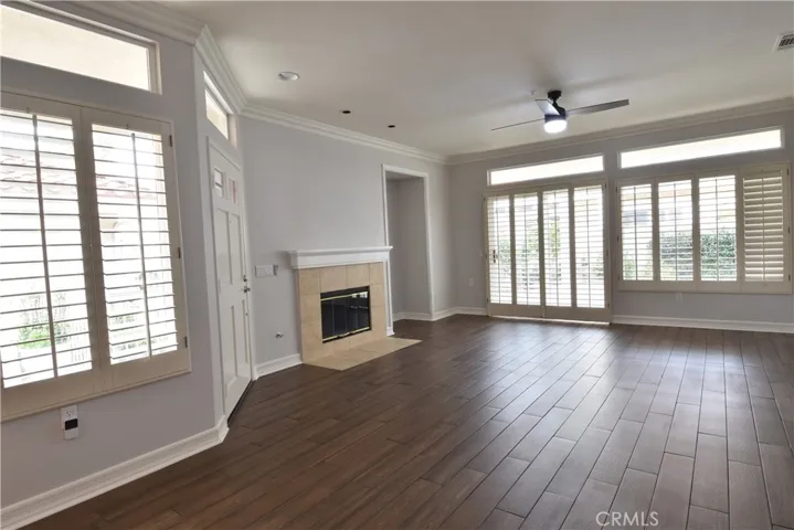 Beautiful Plank Tile Flooring, Plantation Shutters