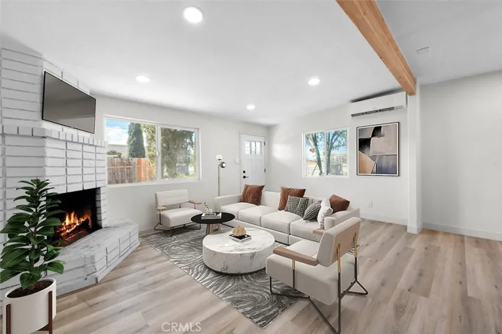Enjoy the fireplace during the winter nights- image has been virtually staged