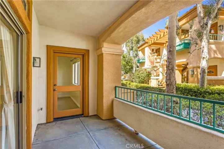 Back Patio with access from both Living Room and Bedroom