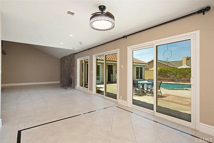 Dining Room - toward family room and back yard view