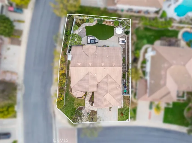 Overhead aerial shot.
