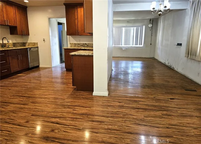 Views of Kitchen & Dining Room from Family Room