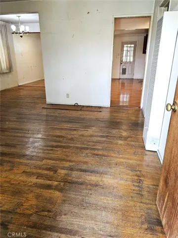View of Living Room from Front Entry Door