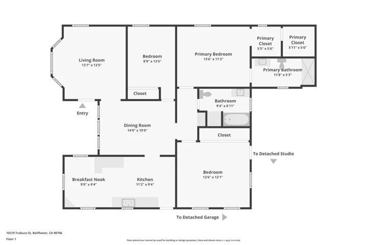 Floor Plan of Single Family Home